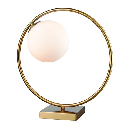 ELK HOME Moondance 15'' High 1-Light Table Lamp - Aged Brass D4157